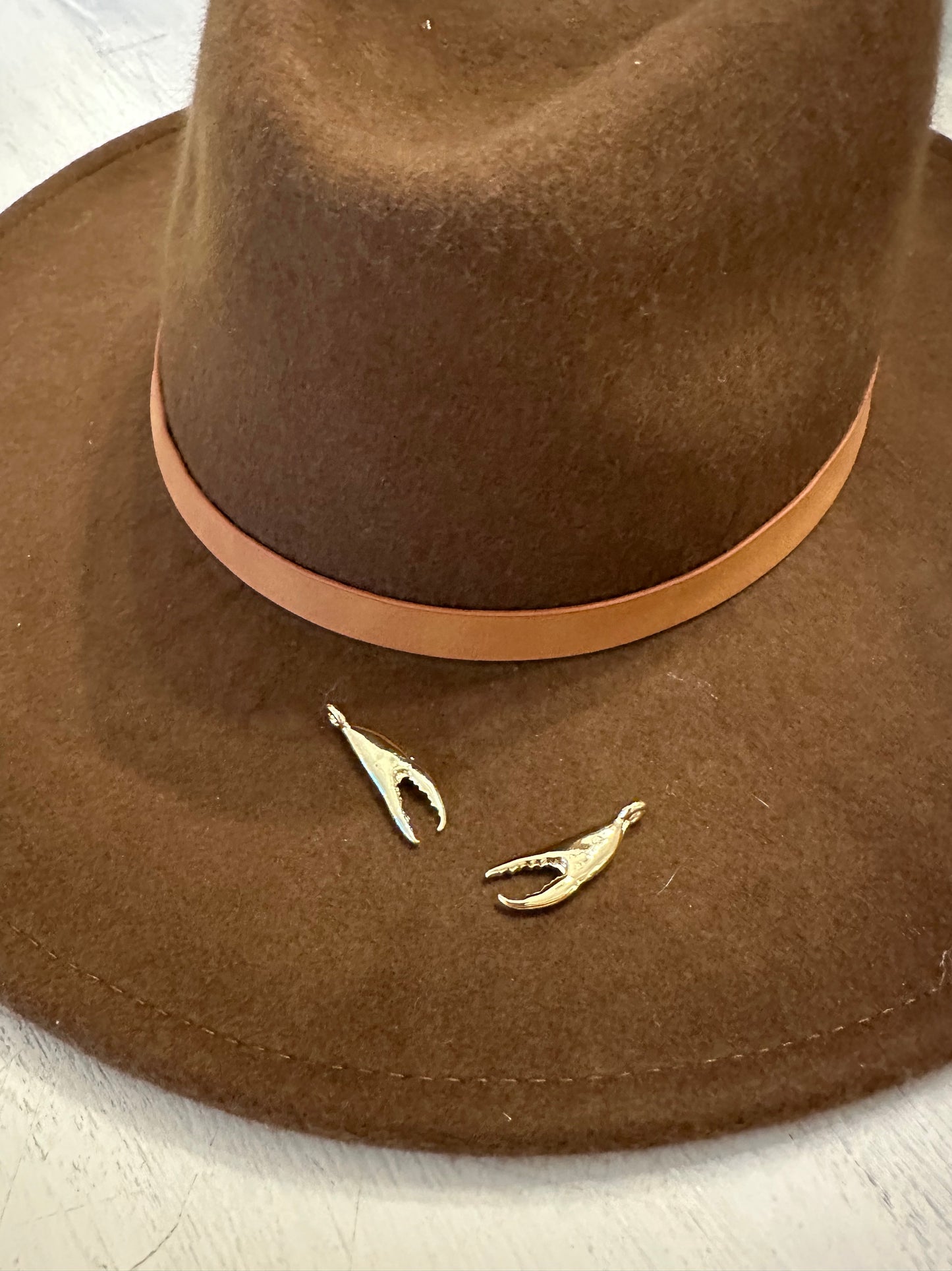 Gold Plated Crab Claw Charm