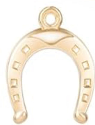 Gold Horseshoe Charm