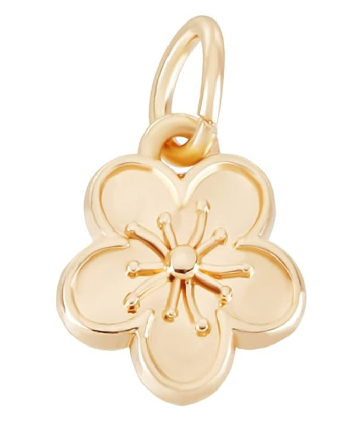 Gold Plated Flower Charm