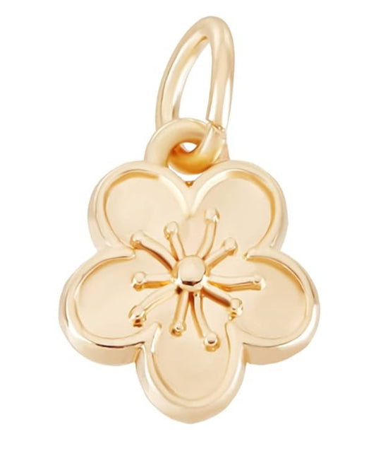Gold Plated Flower Charm