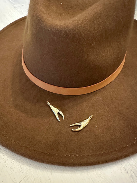 Gold Plated Crab Claw Charm