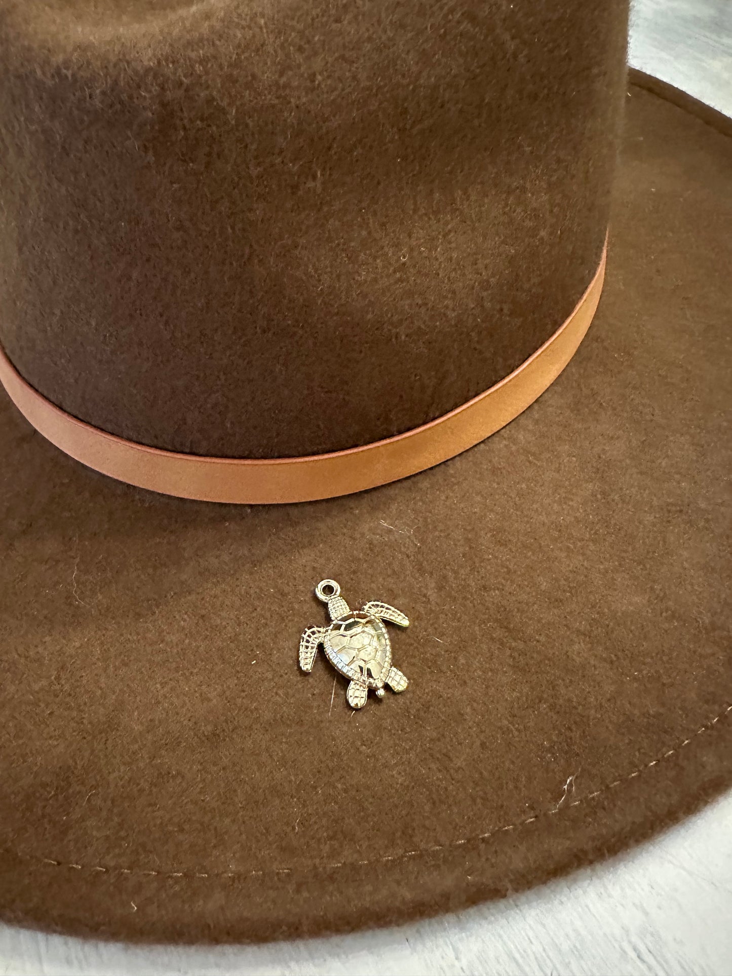 Gold Plated Sea Turtle Charm