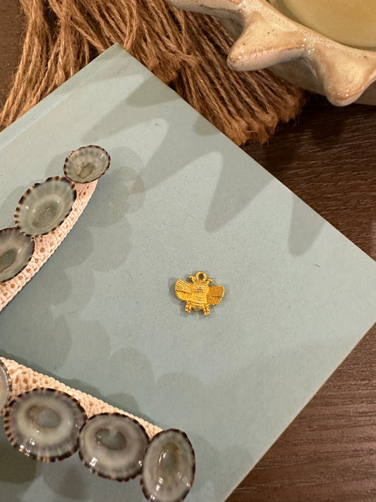 Gold Plated Small Bee Charm