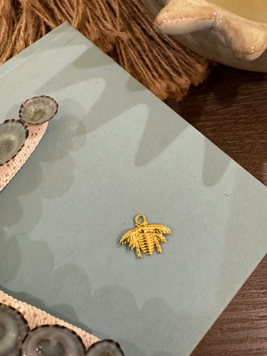 Gold Plated Small Bee Charm
