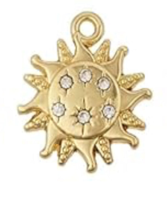 Gold Sun Charm