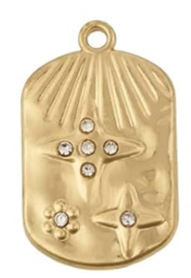 Gold Star Charm