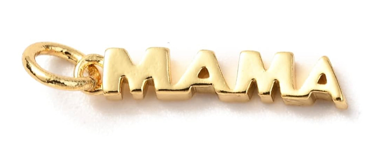 Gold Plated Mama Charm