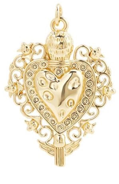Gold Plated Heart Charm
